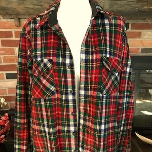 🖤❤️💚 Vintage Woolrich XL Plaid Wool Button-down Shirt. Excellent! 🖤❤️💚